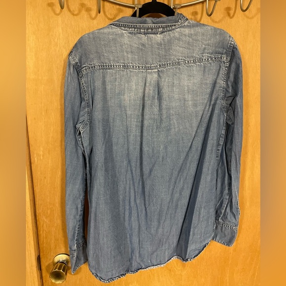 BUFFALO - Blue Faded Front Button Denim Shirt - Picture 3 of 6